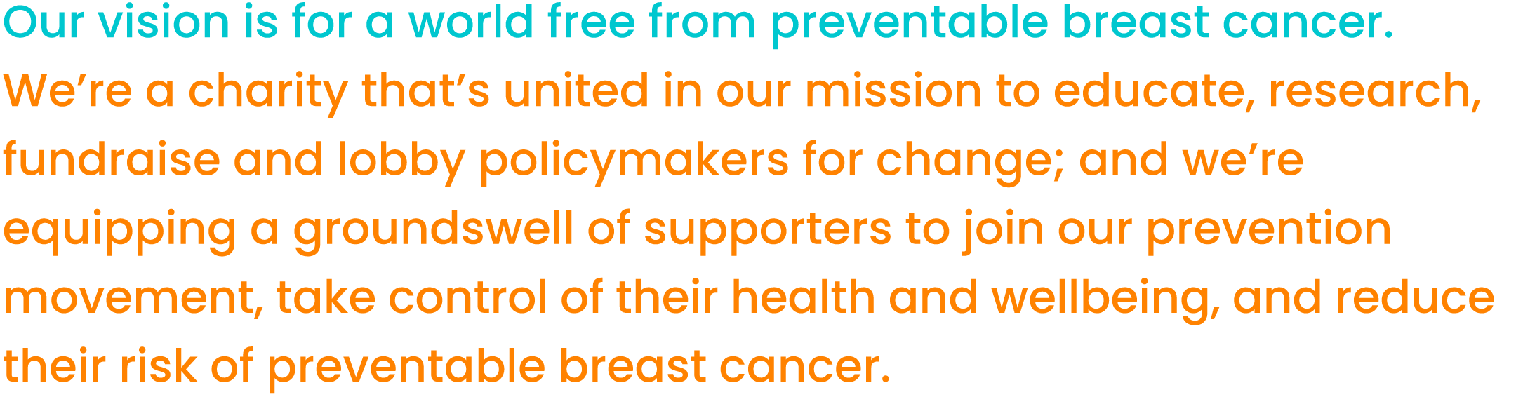 A world free from preventable breast cancer.